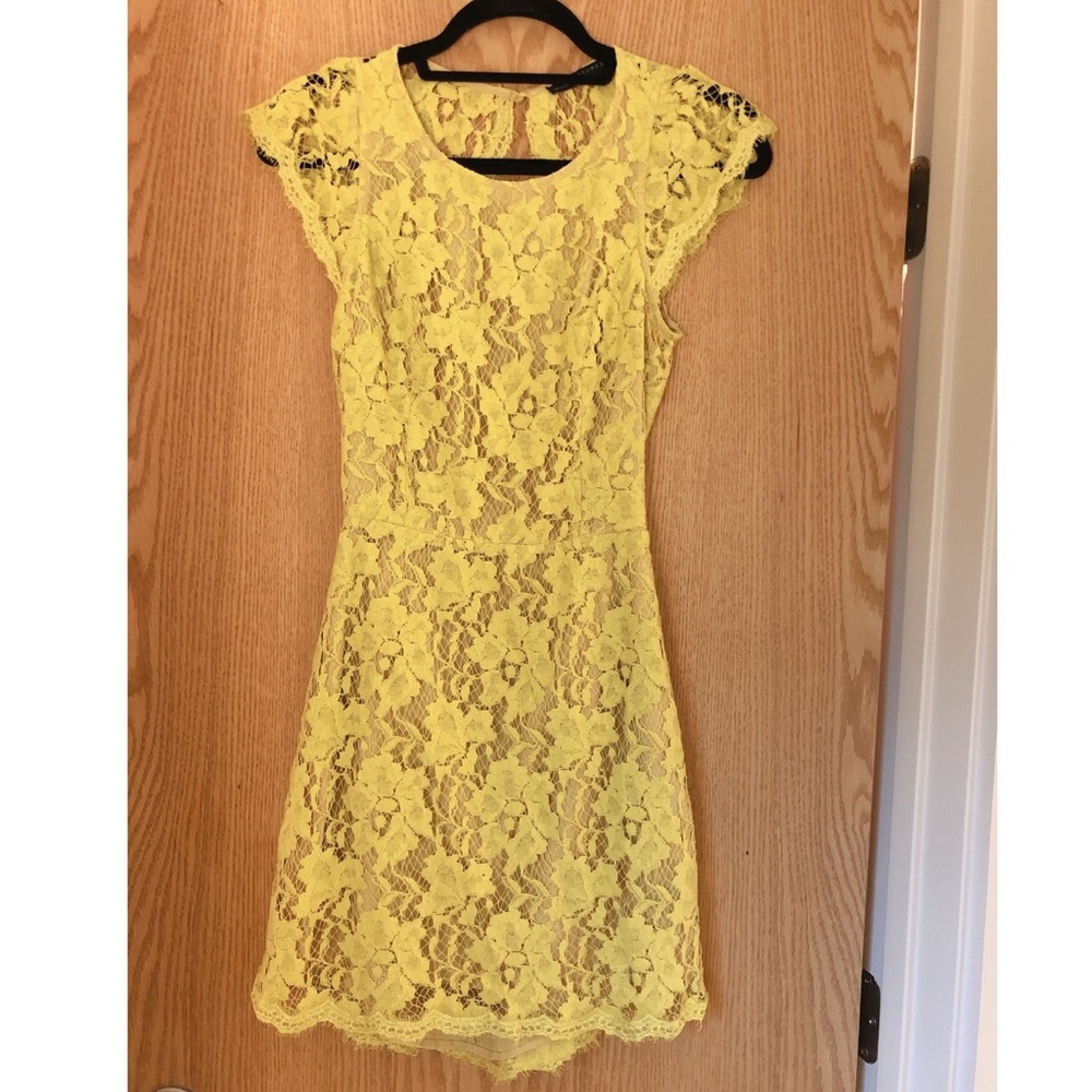 Signature 8 Yellow Lace Dress